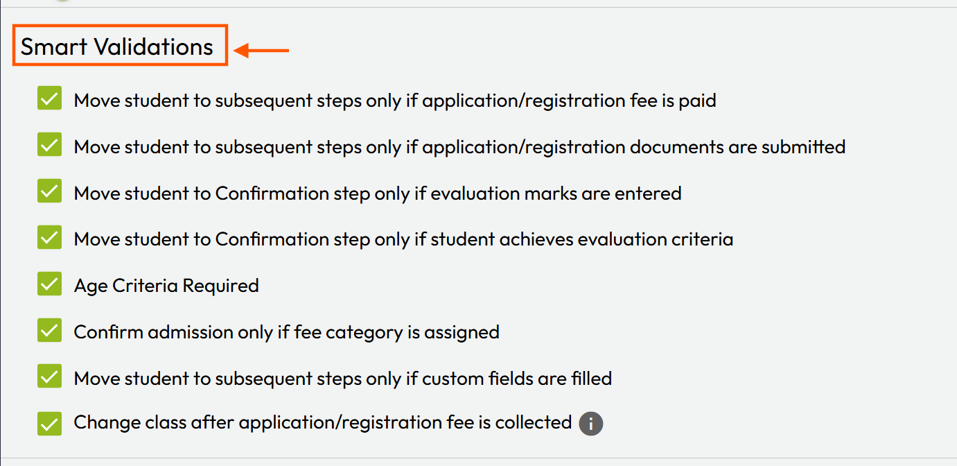 What is Smart Validation, and how can it be configured for the ...
