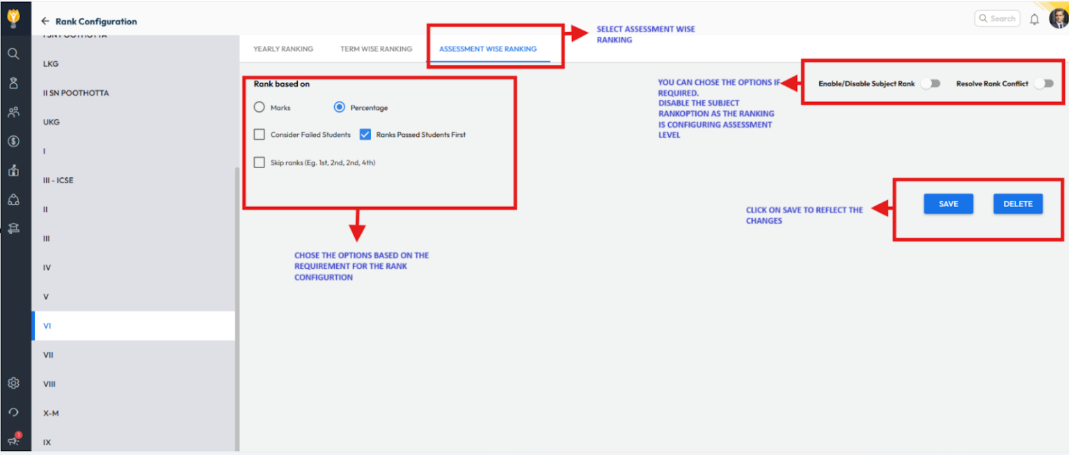 How can I set up assessment-wise ranking? – NextOS Help Center
